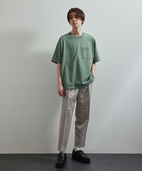 JUNRED（ジュンレッド）の「オーガニックコットンS/S Tシャツ（Tシャツ/カットソー・メンズ・ホワイト/ブルー/グリーン/ベージュ・L/LL/M）」の18枚目の写真