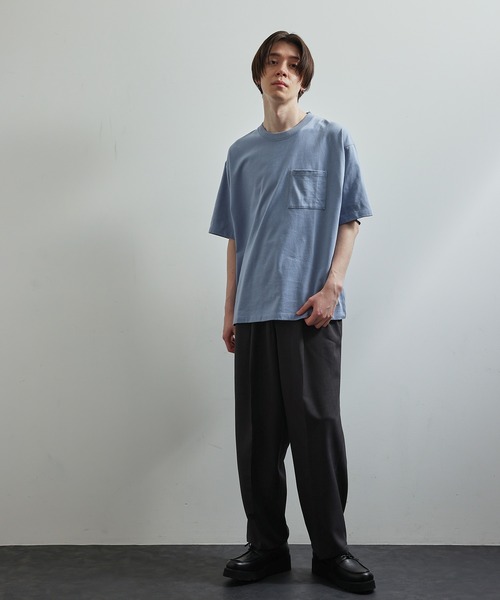 JUNRED（ジュンレッド）の「オーガニックコットンS/S Tシャツ（Tシャツ/カットソー・メンズ・ホワイト/ブルー/グリーン/ベージュ・L/LL/M）」の21枚目の写真