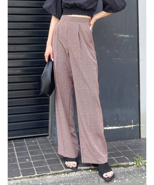 EMODA（エモダ）の「タンクワイドルーズパンツ（その他パンツ・レディース・イエロー/ブラック/ブラウン/その他・FREE）」の3枚目の写真