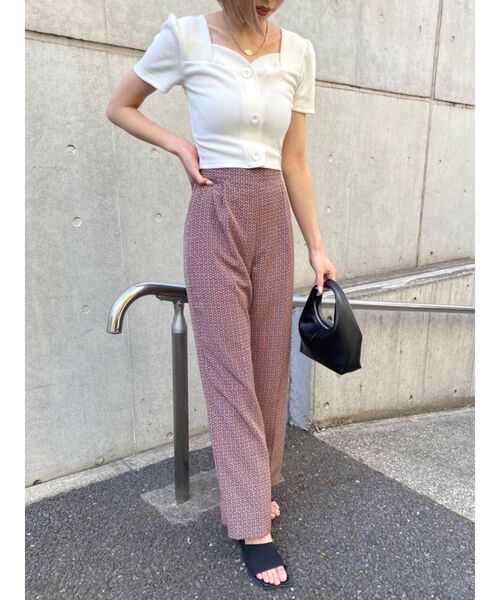 EMODA（エモダ）の「タンクワイドルーズパンツ（その他パンツ・レディース・イエロー/ブラック/ブラウン/その他・FREE）」の8枚目の写真