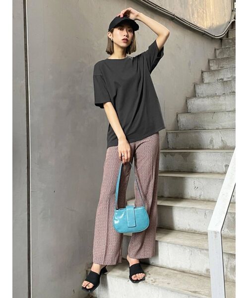 EMODA（エモダ）の「タンクワイドルーズパンツ（その他パンツ・レディース・イエロー/ブラック/ブラウン/その他・FREE）」の10枚目の写真