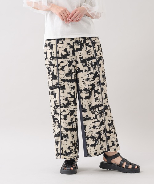 Paradise Picnic（パラダイスピクニック）の「ぼかし柄配色パンツ（その他パンツ・レディース・ブラック/グリーン・FREE）」の2枚目の写真