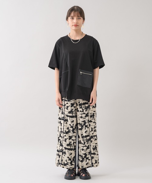 Paradise Picnic（パラダイスピクニック）の「ぼかし柄配色パンツ（その他パンツ・レディース・ブラック/グリーン・FREE）」の17枚目の写真