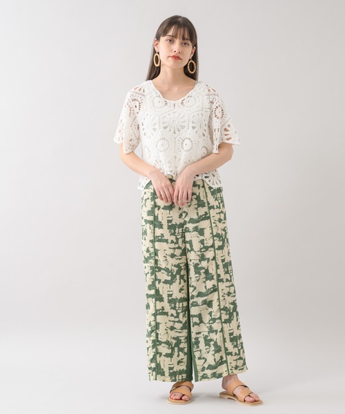 Paradise Picnic（パラダイスピクニック）の「ぼかし柄配色パンツ（その他パンツ・レディース・ブラック/グリーン・FREE）」の18枚目の写真