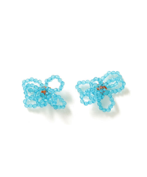 Ray BEAMS（レイビームス）の「designsix / PETAL ピアス（ピアス（両耳用）・レディース・ライトブルー/ピンク・ONE SIZE）」の5枚目の写真