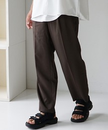 【MinoriTY】接触冷感ワイドテーパードパンツ スラックス チノパン メンズ 夏服 秋服