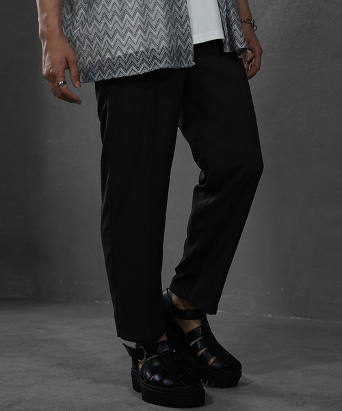 MinoriTY(マイノリティ)の「【MinoriTY】接触冷感ワイドテーパードパンツ スラックス チノパン メンズ 夏服 秋服(スラックス・メンズ・ブラック/アイボリー/グレー系その他/ブラウン/モカ・S/M/L)」の3枚目の写真