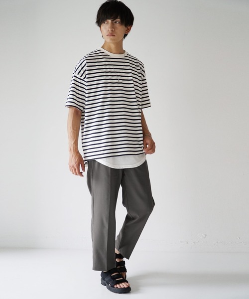 MinoriTY(マイノリティ)の「【MinoriTY】接触冷感ワイドテーパードパンツ スラックス チノパン メンズ 夏服 秋服(スラックス・メンズ・ブラック/アイボリー/グレー系その他/ブラウン/モカ・S/M/L)」の8枚目の写真