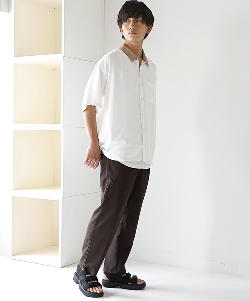 MinoriTY(マイノリティ)の「【MinoriTY】接触冷感ワイドテーパードパンツ スラックス チノパン メンズ 夏服 秋服(スラックス・メンズ・ブラック/アイボリー/グレー系その他/ブラウン/モカ・S/M/L)」の9枚目の写真