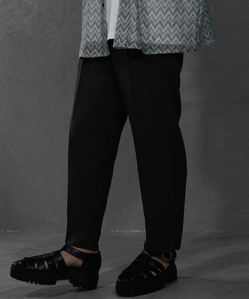 未使用　colina　定番スラックス　ウエストゴム　ワイドテーパード　スミクロ 2026年最新】Colina w-tuck pantsの人気アイテム - メルカリ