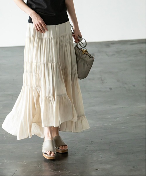 セール】《追加》ライトランダムギャザーパッチワークスカート 2  
