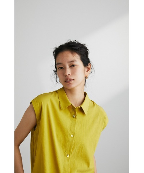 STYLEMIXER(スタイルミキサー)の「バックラウンドカッティングシャツ(シャツ/ブラウス・レディース・ブラック/ライトベージュ/ライム・FREE)」の18枚目の写真