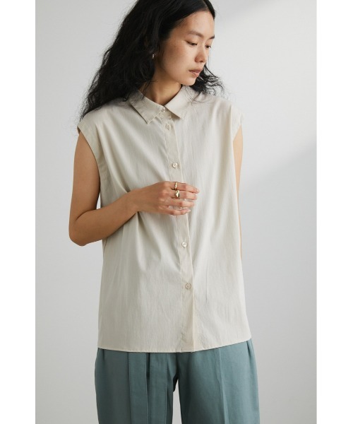 STYLEMIXER(スタイルミキサー)の「バックラウンドカッティングシャツ(シャツ/ブラウス・レディース・ブラック/ライトベージュ/ライム・FREE)」の11枚目の写真