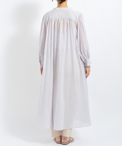 CIAOPANIC TYPY（チャオパニックティピー）の「▽サンドウォッシュボリュームスリーブストライプシャツワンピース（ワンピース・レディース・ブルー/イエロー/ピンク・ONE SIZE）」の18枚目の写真