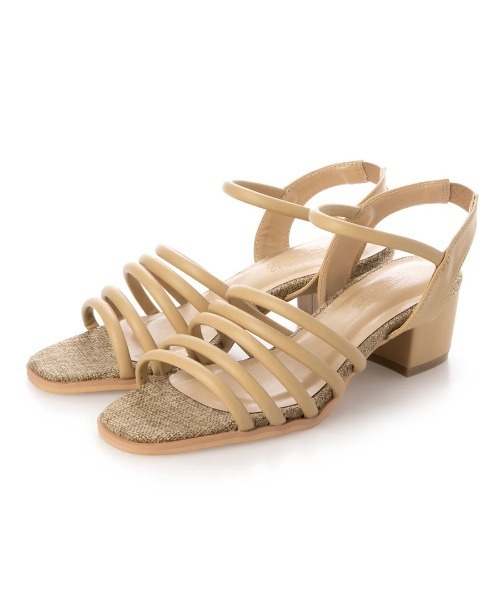 Realta（レアルタ）の「Realta(レアルタ)ストローベルトヒールサンダル（サンダル・レディース・ブラック/ブラウン/ベージュ・LL/S/M/L）」の8枚目の写真