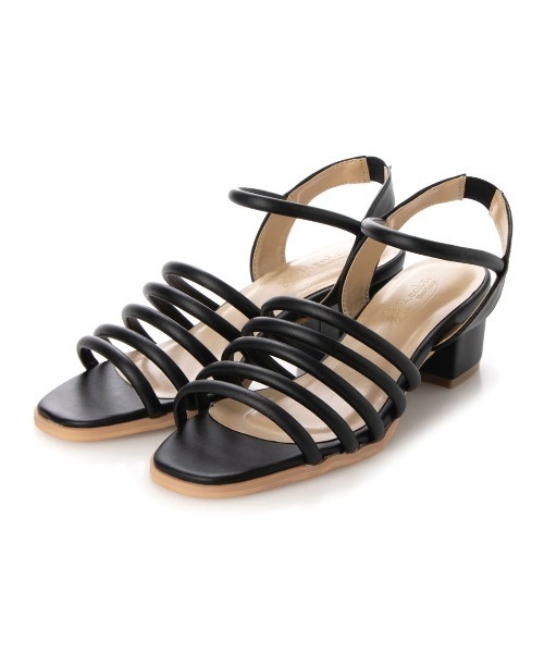 Realta（レアルタ）の「Realta(レアルタ)ストローベルトヒールサンダル（サンダル・レディース・ブラック/ブラウン/ベージュ・LL/S/M/L）」の6枚目の写真