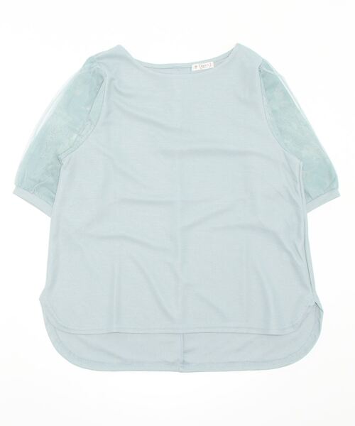axes femme(アクシーズファム)の「オパールレース×チュールPO(Tシャツ/カットソー・レディース・ホワイト/ミント/ブラック・FREE)」の3枚目の写真