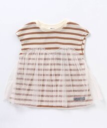 BREEZE | チュールドッキングワッフルTシャツ(Tシャツ/カットソー)