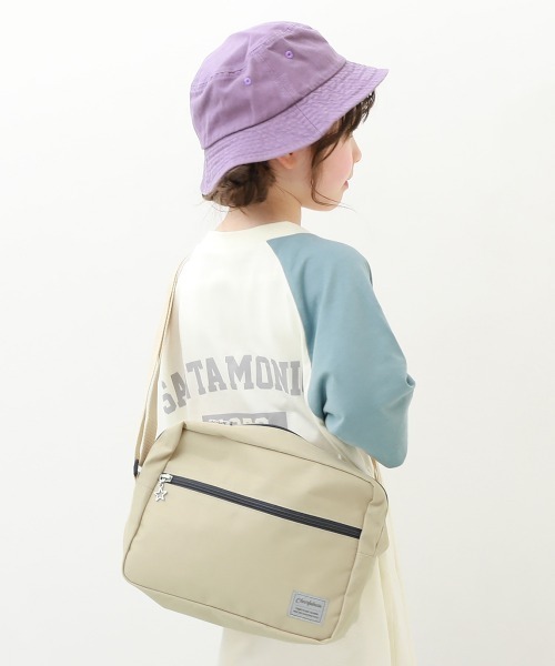 devirock（デビロック）の「メッセンジャーバッグ（ショルダーバッグ・キッズ・ブラック/ベージュ/パープル/ブルー・ONE SIZE）」の3枚目の写真