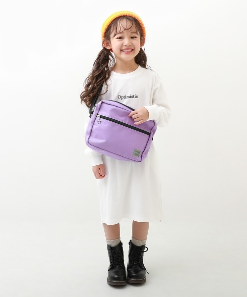 devirock（デビロック）の「メッセンジャーバッグ（ショルダーバッグ・キッズ・ブラック/ベージュ/パープル/ブルー・ONE SIZE）」の5枚目の写真