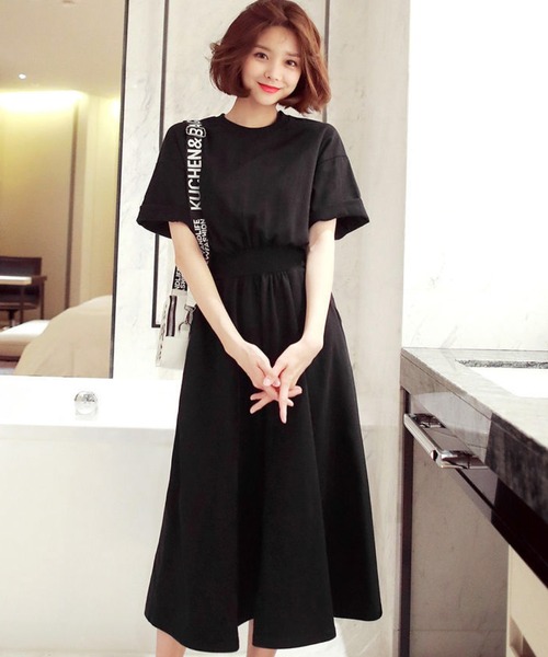 meJane（ミージェーン）の「ウエストマークショルダータックZIPアップパーカーワンピース（ワンピース・レディース・ブラック/グレー・FREE）」の8枚目の写真