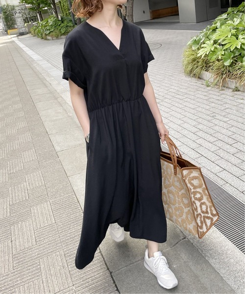 Spick & Span(スピックアンドスパン)の「≪追加≫ドビークロスサックドレス(ワンピース・レディース・ホワイト/ブラック・38/36)」の3枚目の写真