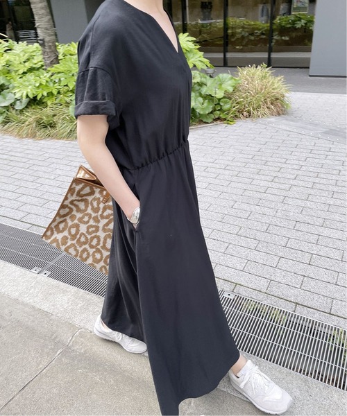 Spick & Span(スピックアンドスパン)の「≪追加≫ドビークロスサックドレス(ワンピース・レディース・ホワイト/ブラック・38/36)」の11枚目の写真