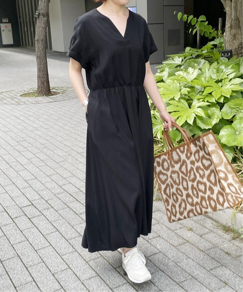 Spick & Span(スピックアンドスパン)の「≪追加≫ドビークロスサックドレス(ワンピース・レディース・ホワイト/ブラック・38/36)」の15枚目の写真