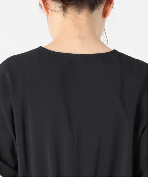 Spick & Span(スピックアンドスパン)の「≪追加≫ドビークロスサックドレス(ワンピース・レディース・ホワイト/ブラック・38/36)」の5枚目の写真
