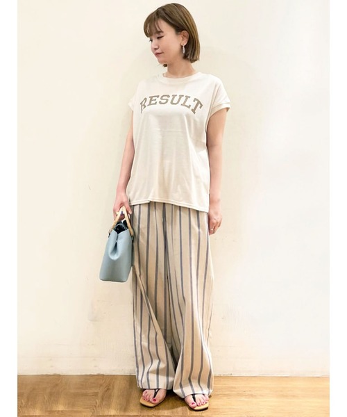 Lugnoncure(ルノンキュール)の「カレッジプリントTシャツ(Tシャツ/カットソー・レディース・カーキ/チャコール/キナリ・フリ-)」の13枚目の写真