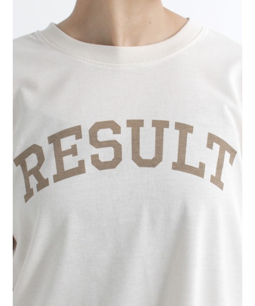 Lugnoncure(ルノンキュール)の「カレッジプリントTシャツ(Tシャツ/カットソー・レディース・カーキ/チャコール/キナリ・フリ-)」の9枚目の写真