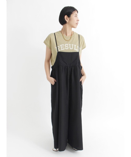 Lugnoncure(ルノンキュール)の「カレッジプリントTシャツ(Tシャツ/カットソー・レディース・カーキ/チャコール/キナリ・フリ-)」の4枚目の写真