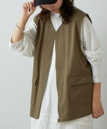 CIAOPANIC TYPY | 【一部SHOP限定】コットンツイルzipupミリタリーベスト(ベスト)