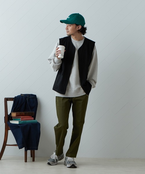 CIAOPANIC TYPY（チャオパニックティピー）の「□【一部SHOP限定】コットンツイルzipupミリタリーベスト（ベスト・メンズ・ブラック/ベージュ/カーキ・M/L）」の8枚目の写真