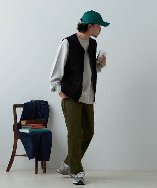 CIAOPANIC TYPY（チャオパニックティピー）の「□【一部SHOP限定】コットンツイルzipupミリタリーベスト（ベスト・メンズ・ブラック/ベージュ/カーキ・M/L）」の12枚目の写真