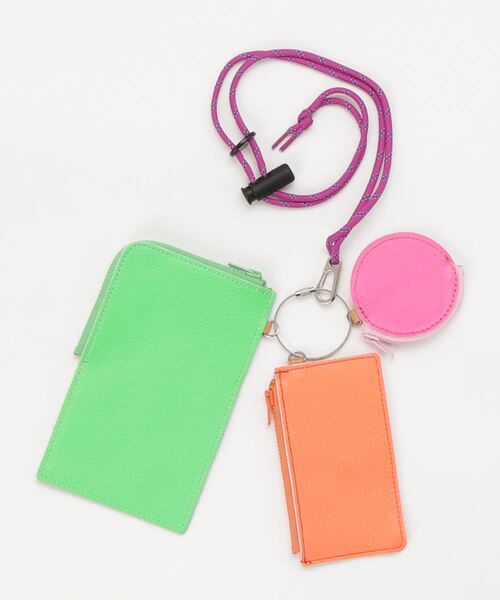 TASINAMI(タシナミ)の「TASINAMI 蛍光レザー マルチポーチショルダー (TA-2062)(ショルダーバッグ・レディース・グリーン系その他/イエロー系その他/オレンジ系その他/ピンク系その他・FREE)」の9枚目の写真