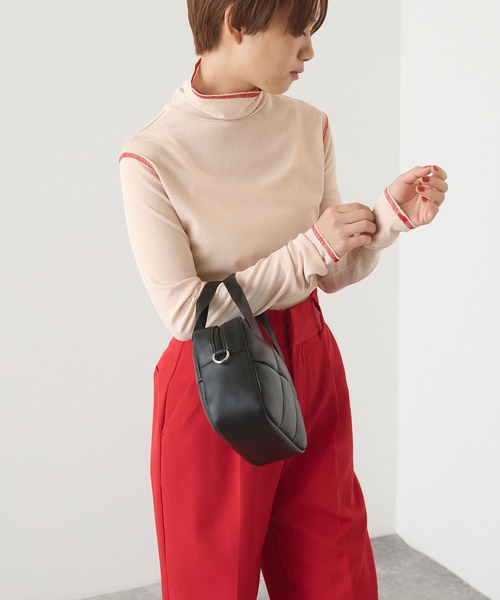 forksy.(フォルクシー)の「【forksy.】配色ステッチシアーリブタートルネックプルオーバー(Tシャツ/カットソー・レディース・ブラック/オフホワイト/オレンジ/ブルー/アイボリー/ライトグリーン/シャーベット/ライトブルー・FREE)」の20枚目の写真