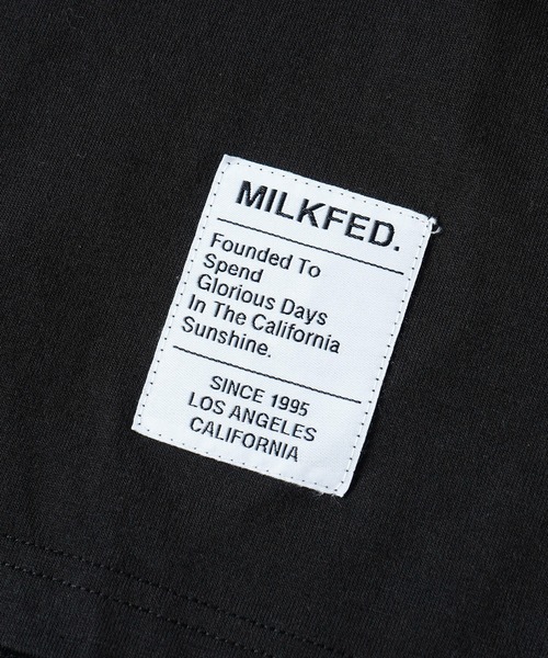 MILKFED.（ミルクフェド）の「BAR LOGO WIDE L/S TEE（Tシャツ/カットソー・レディース・ホワイト/ライトグレー/オフホワイト/ブラック/ベージュ/ライトブルー/ライトピンク・ONE SIZE）」の12枚目の写真