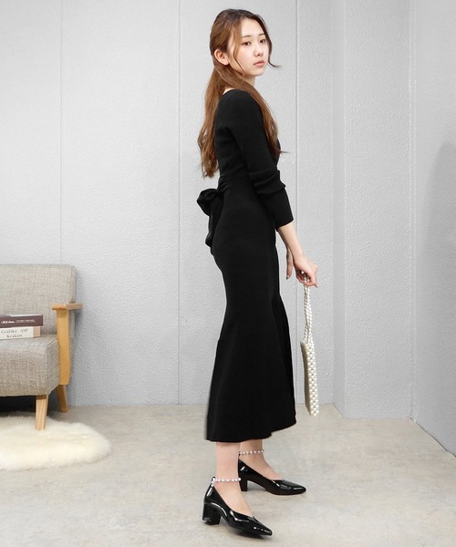 alala（アララ）の「4WAYアンクレットヒールパンプス　＜ パール・チェーン＞（パンプス・レディース・ブラック/アイボリー/ブラック系1/ブルー系1/シルバー・S/M/L/LL）」の12枚目の写真