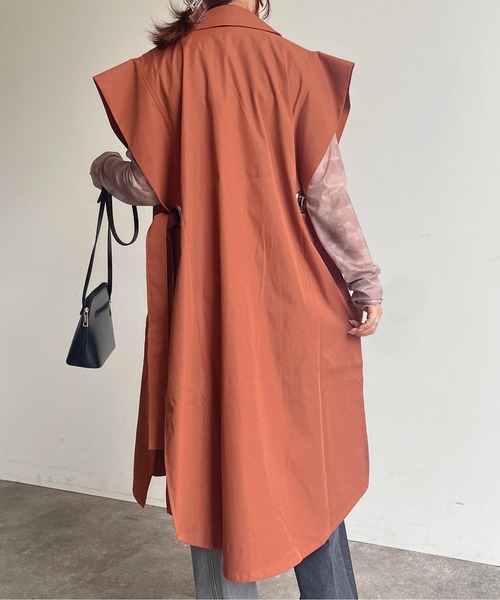 CPCM(シーピーシーエム)の「2WAYポンチョ風ハトメトレンチ(トレンチコート・レディース・ベージュ/ブラウン/カーキ・FREE)」の21枚目の写真