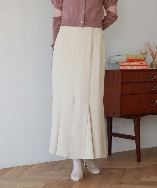 archives(アルシーヴ)の「マチ付きマーメイドスカート(無地)(スカート・レディース・チャコールグレー/ブラック/ブラウン/アイボリー/ダークブラウン・MEDIUM)」の8枚目の写真
