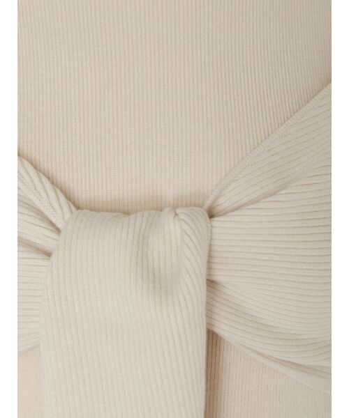 MERCURYDUO（マーキュリーデュオ）の「フロントリボン2WAYリブニットワンピース（ワンピース・レディース・ブラック/アイボリー/ラベンダー・FREE/MEDIUM/SMALL）」の22枚目の写真