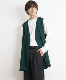 ダブルブレストロングジレ