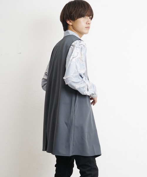MinoriTY（マイノリティ）の「ダブルブレストロングジレ（ベスト・メンズ・グレー/ブラック/グリーン・M/L）」の9枚目の写真