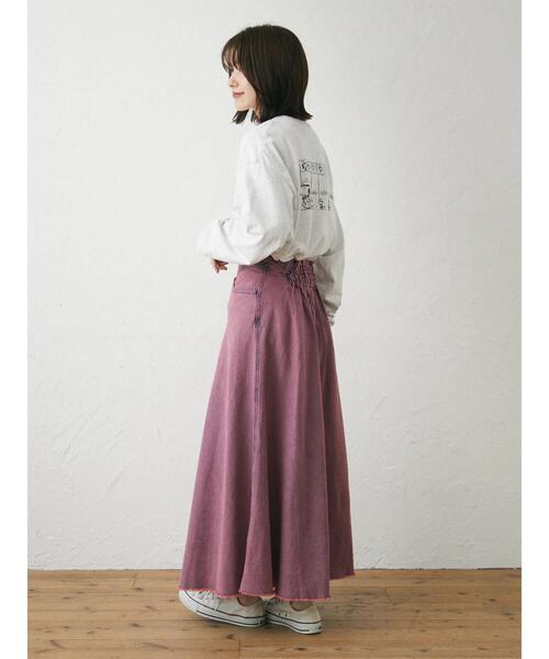 Sugar spoon（シュガースプーン）の「・SUGAR SPOON カラーデニムスカート（スカート・レディース・ブラック/ピンク/グリーン・FREE）」の11枚目の写真