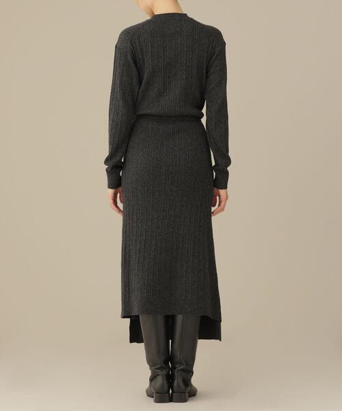 CASA FLINE(カーサフライン)の「casa fline/ラップイレヘムニットドレス(ワンピース・レディース・グリーン/チャコール/ベージュ・FREE)」の21枚目の写真