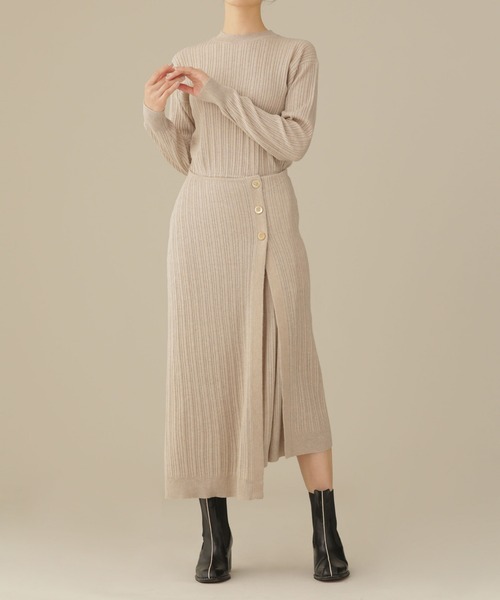 CASA FLINE（カーサフライン）の「casa fline/ラップイレヘムニット  