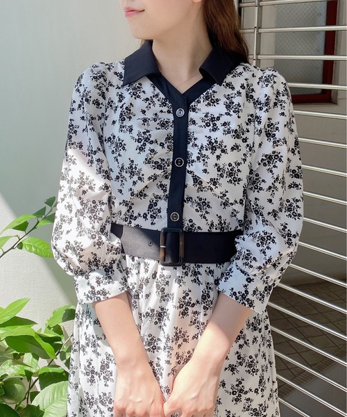 TORTE（トルテ）の「シャツギャザーワンピース（ワンピース・レディース・ホワイト系その他/ブラック系その他/グリーン系その他/ライトグリーン/レッド系その他・FREE）」の14枚目の写真