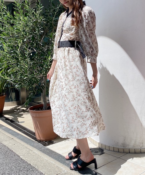 TORTE（トルテ）の「シャツギャザーワンピース（ワンピース・レディース・ホワイト系その他/ブラック系その他/グリーン系その他/ライトグリーン/レッド系その他・FREE）」の20枚目の写真