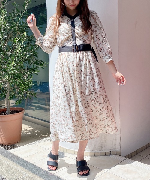 TORTE（トルテ）の「シャツギャザーワンピース（ワンピース・レディース・ホワイト系その他/ブラック系その他/グリーン系その他/ライトグリーン/レッド系その他・FREE）」の22枚目の写真